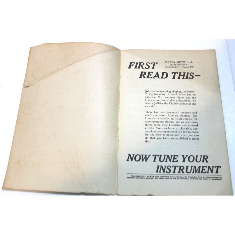 Illustrated 5 Minute Ukulele Course 1927 Vintage Instruction Music Method Guide - Picture 4 of 8